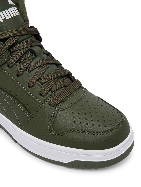 Puma Sneakersy Puma Rebound Slam Mid Wtr Jr 40880302 Tmavo zelená