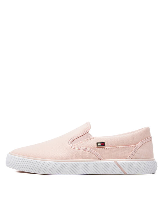 Tommy Hilfiger Zapatillas de tenis Tommy Hilfiger Vulc Canvas Slip-On Sneaker FW0FW08065 Rosa