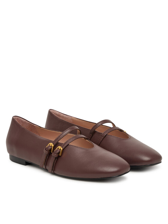 Coccinelle Балеринки Coccinelle Coccinellerisako Smooth E4 U6F 19 01 01 Бордо
