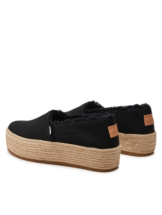 Toms Еспадрильї Toms Valencia 10019795 Чорний