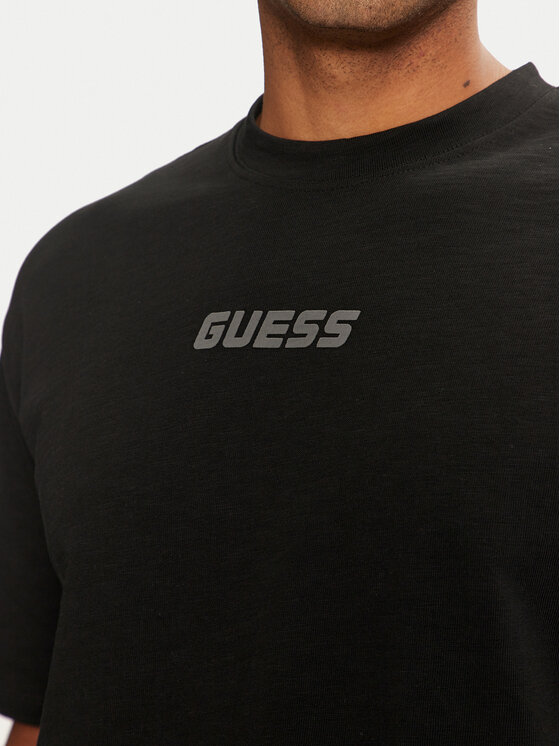 Guess Guess Футболка Z4BI00 KCE21 Чорний Regular Fit