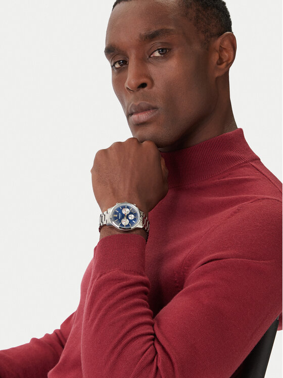 Casio Часовник Casio Edifice EFR-575D-2AEF Сребрист