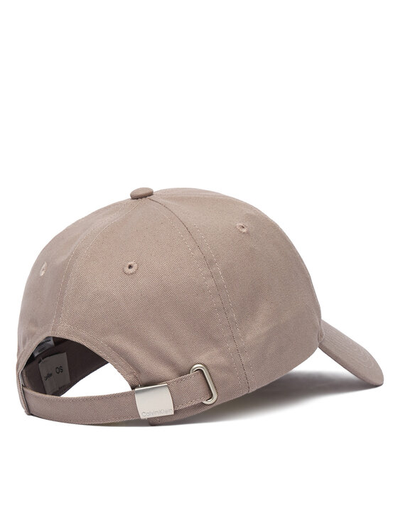 Calvin Klein Czapka z daszkiem Calvin Klein Monologo Embroidery Baseball Cap LV04G5004G Beżowy