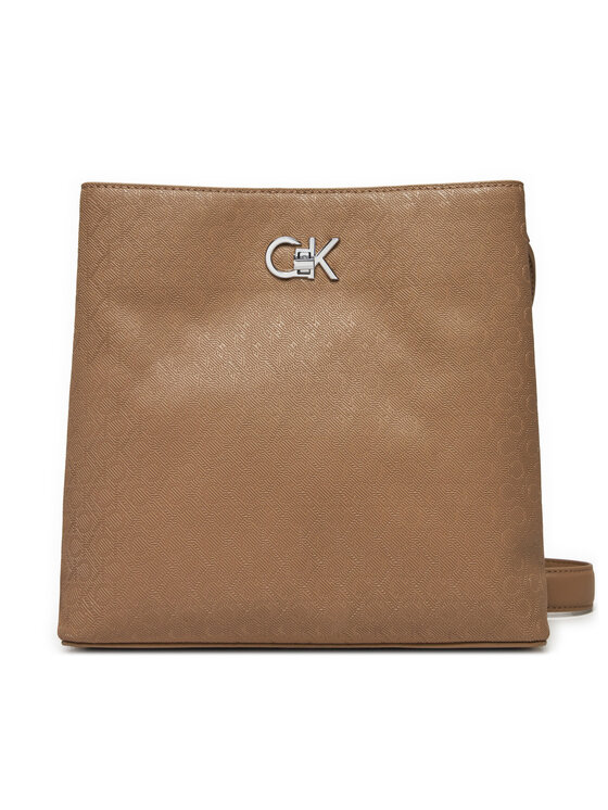 Calvin Klein Kabelka Calvin Klein Ck Convertible Bucket Bag_Mono K60K613137 Hnědá