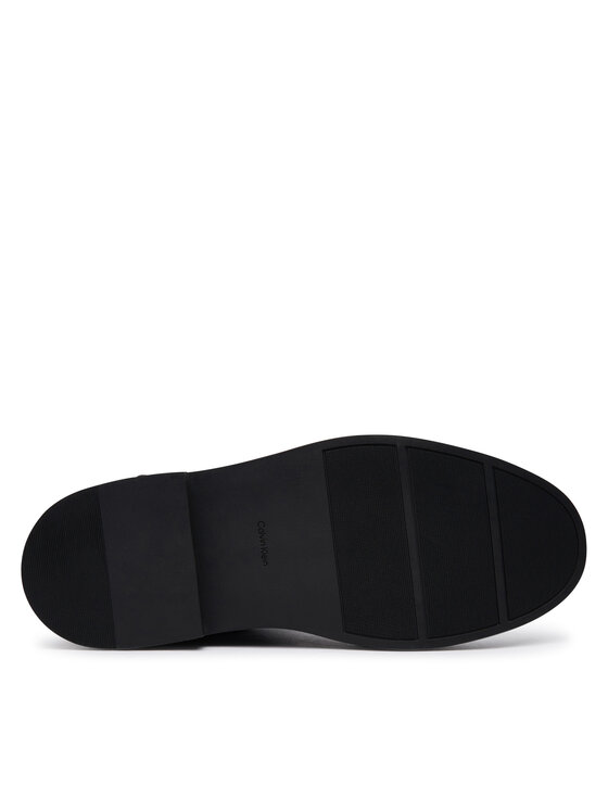 Calvin Klein Členková obuv Calvin Klein Conc Welt Mid Biker Boot Lth HW0HW03212 Čierna