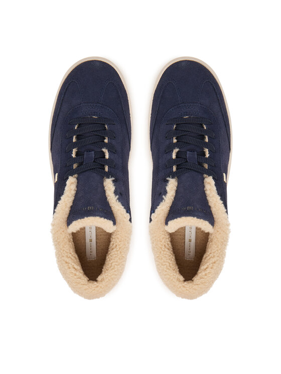 Tommy Hilfiger Sneakersy Tommy Hilfiger Th Chic Cupsole Wl FW0FW09597 Granatowy
