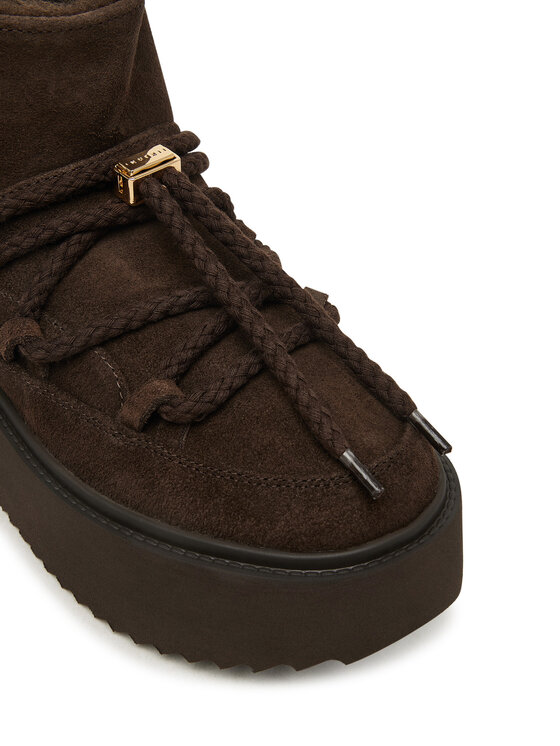 Inuikii Škornji za sneg Inuikii Classic Low Platform 1001.006.0012 Temno rjava