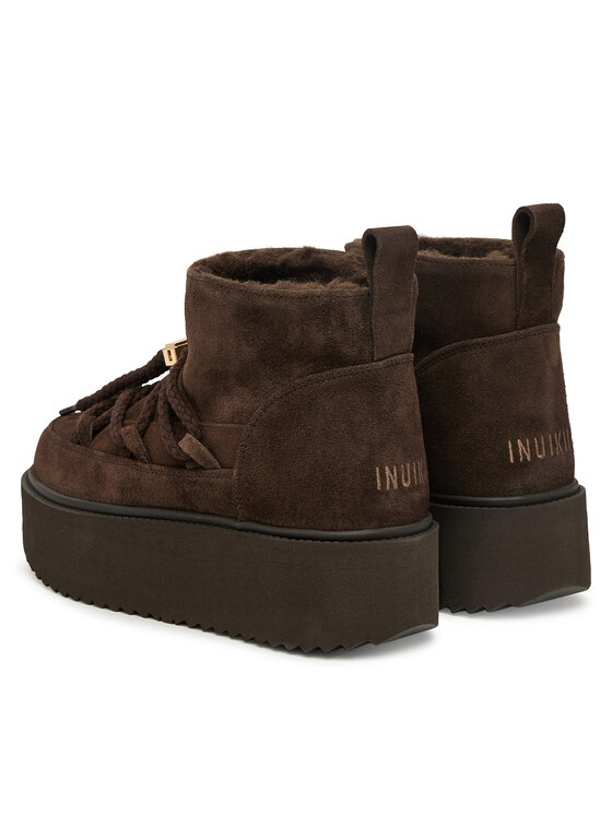 Inuikii Μπότες Χιονιού Inuikii Classic Low Platform 1001.006.0012 Σκούρο καφέ