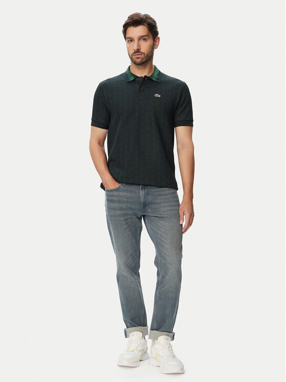 Lacoste Lacoste Polo DH1417 Verde oscuro Classic Fit