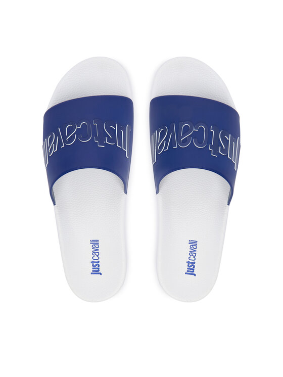 Just Cavalli Шльопанці Just Cavalli 80QA3SZ1 ZSE50 Голубий