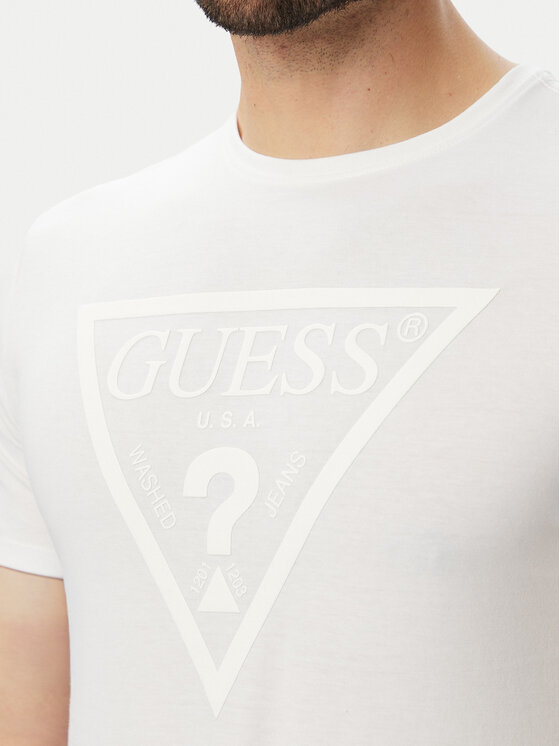 Guess Guess Футболка M6YI71 K3745 Білий Slim Fit