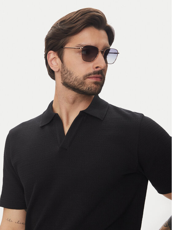 Marc O'Polo Marc O'Polo Pólóing 524 3021 53176 Fekete Regular Fit