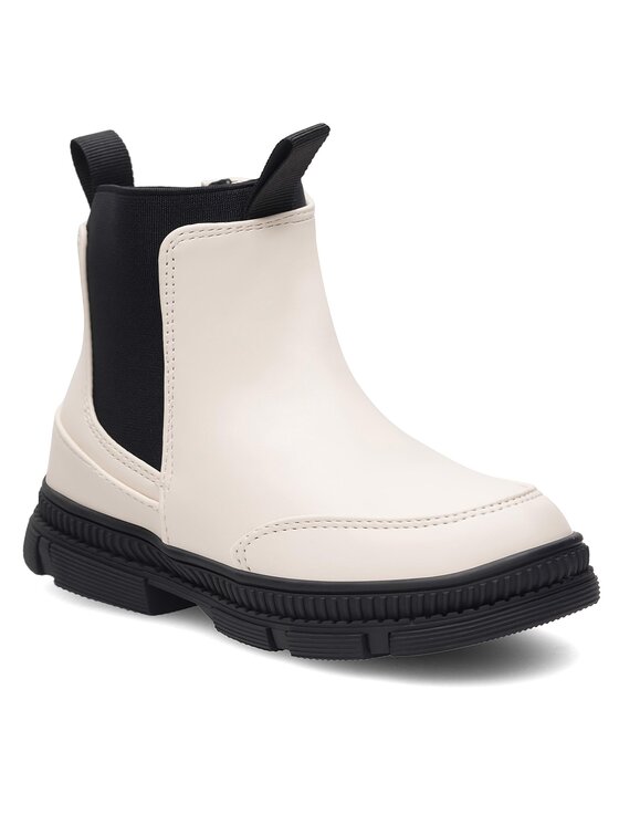 Nelli Blu Čižmy Nelli Blu CM230314-1 Écru