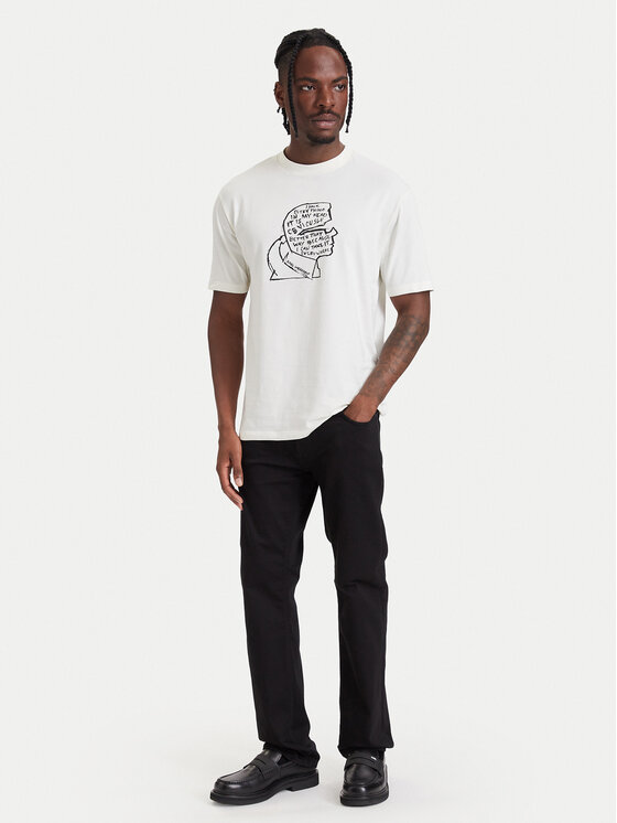 KARL LAGERFELD KARL LAGERFELD Camiseta 755151 564235 Crema Loose Fit