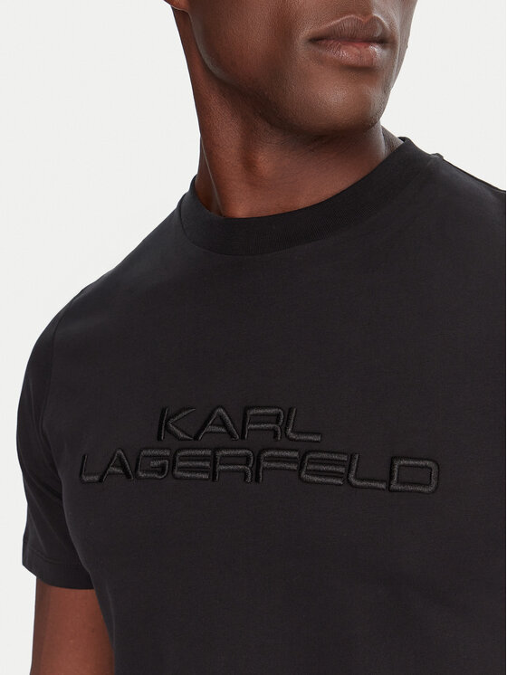 KARL LAGERFELD KARL LAGERFELD Camiseta 755037 554227 Negro Regular Fit