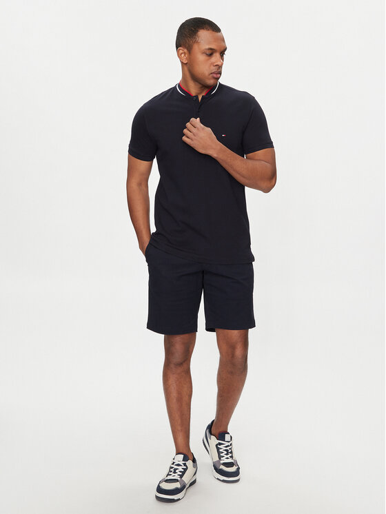 Tommy Hilfiger Tommy Hilfiger Polo Mao MW0MW34752 Azul marino Slim Fit