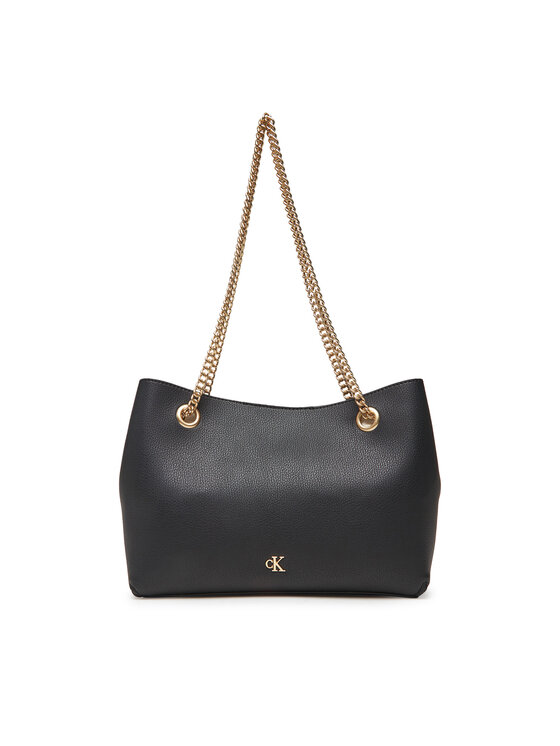 Calvin Klein Ročna torba Calvin Klein Minimal Monogram Shoulder Bag Wi LV04F3205G Črna