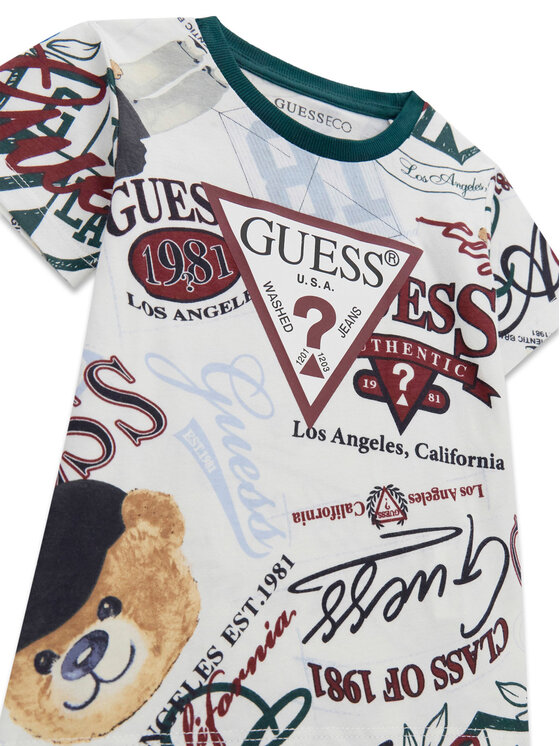 Guess Guess Camiseta N6YI21 K3876 Blanco Regular Fit