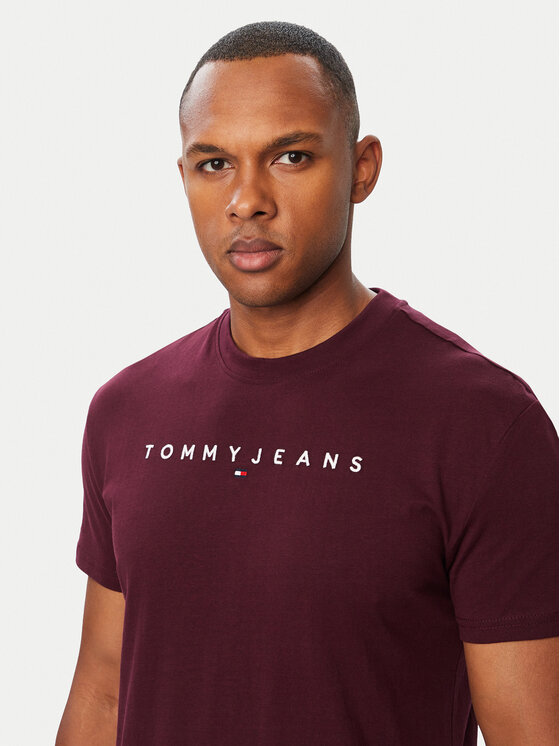 Tommy Jeans Tommy Jeans Camiseta Linear Logo DM0DM20744 Violeta Regular Fit