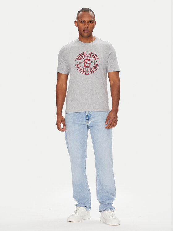 Guess Jeans Guess Jeans Футболка M5YI29 K8HM0 Сірий Slim Fit