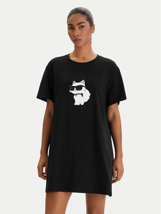 KARL LAGERFELD KARL LAGERFELD Camisón B1W45003 Negro Relaxed Fit