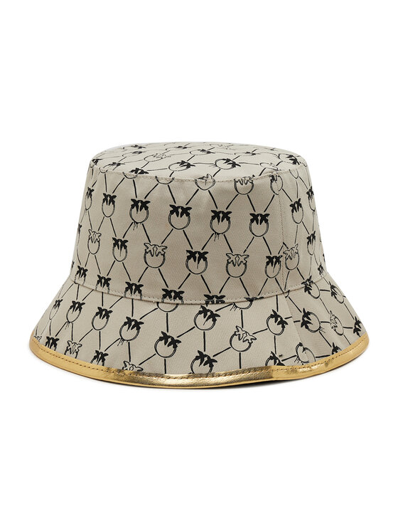 PINKO Klobuk Pinko Bucket Brindisi Cappello PE 22 BLK01 1G205T Y87K Siva