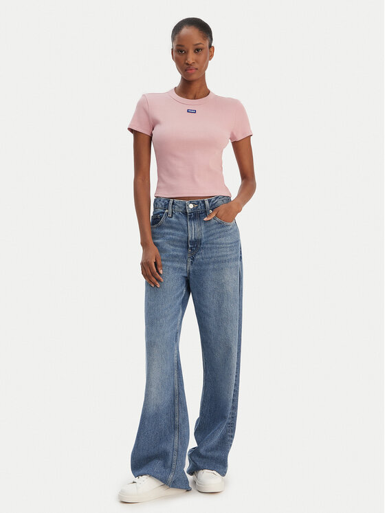 HUGO HUGO Camiseta Baby 50510749 Rosa Slim Fit