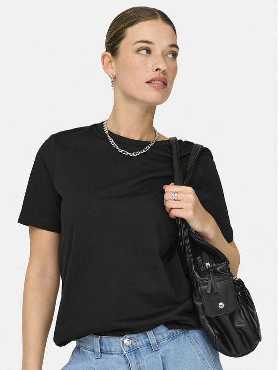 ONLY ONLY Camiseta Freja 15367970 Negro Regular Fit