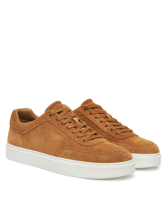 Calvin Klein Αθλητικά Calvin Klein Clean Cup Low Laceup Oxf Su HM0HM01880 Ανοιχτό καφέ