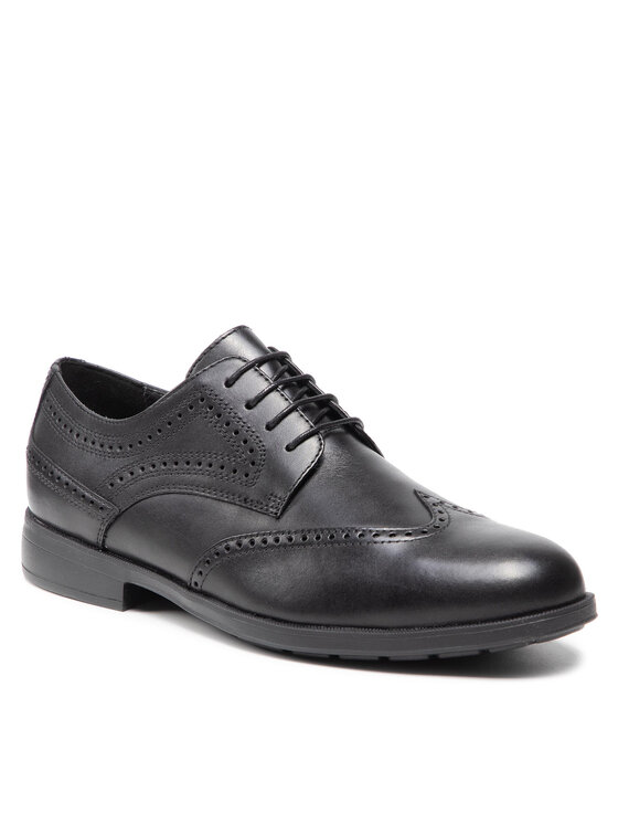 Geox Nizki čevlji Geox U Hilstone Wide A U045DA 00043 C9999 Črna
