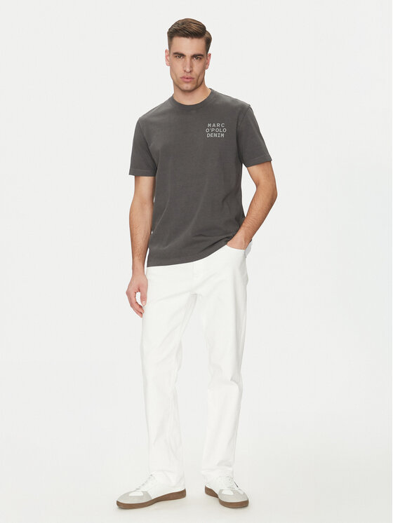Marc O'Polo Denim Marc O'Polo Denim Marškinėliai 500 0006 040 Pilka Relaxed Fit