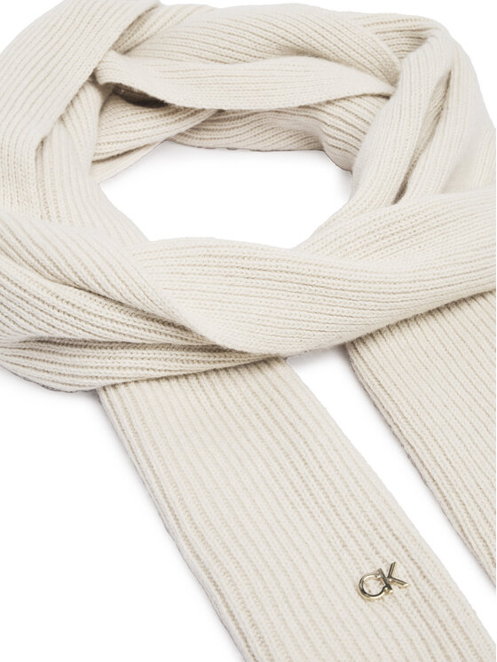 Calvin Klein Szalik Calvin Klein Re-Lock K60K610415 Beżowy
