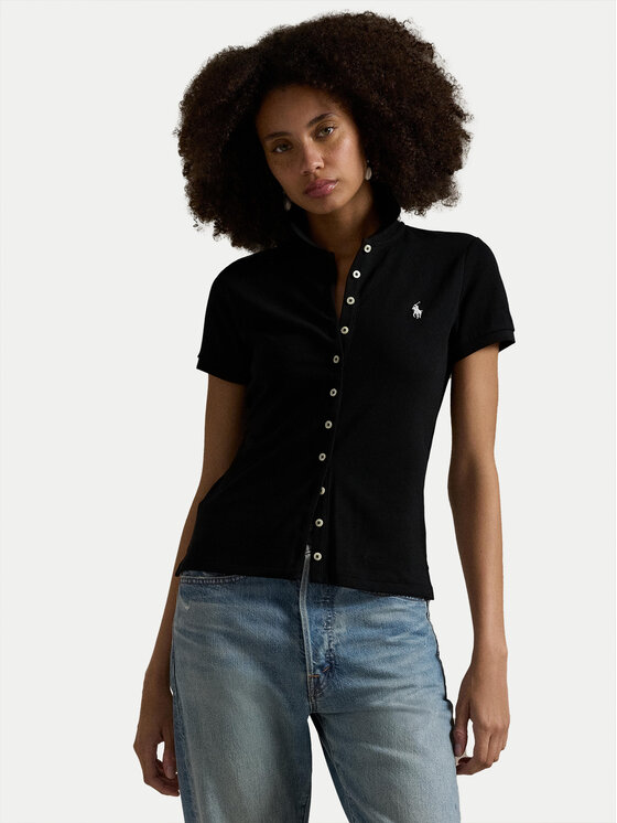 Polo Ralph Lauren Polo Ralph Lauren Polo majica 211939272004 Črna Slim Fit