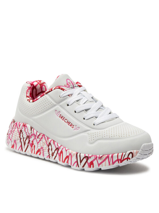 Skechers Снікерcи Skechers Uno Lite Lovely Luv 314976L/WRPK Білий