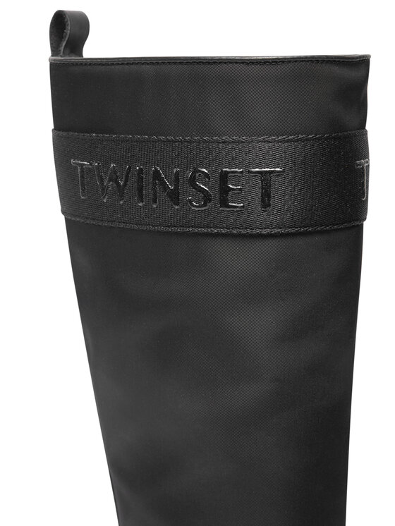 TWINSET Zimski škornji TWINSET Stivale 242GCJ S Črna