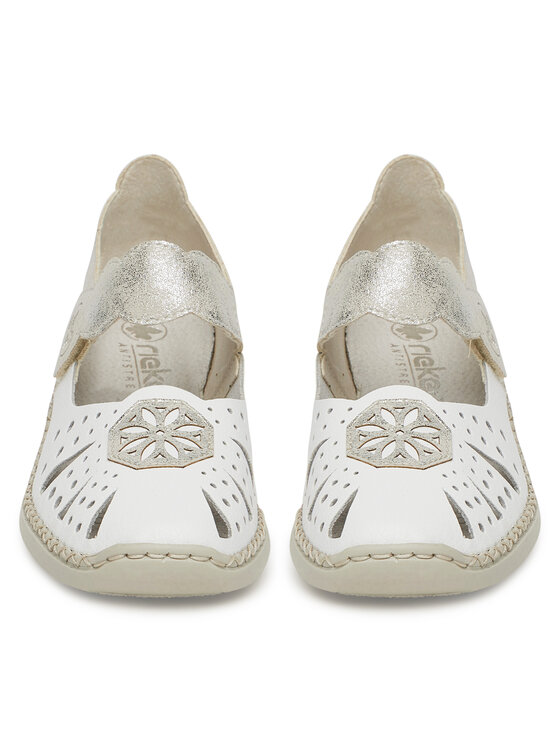 Rieker Polobotky Rieker 41368-80 Bílá