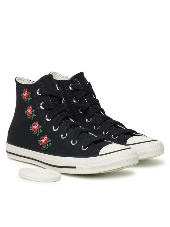 Converse Кеди Converse Chuck Taylor All Star Rose Cross Stitch A13657C Чорний