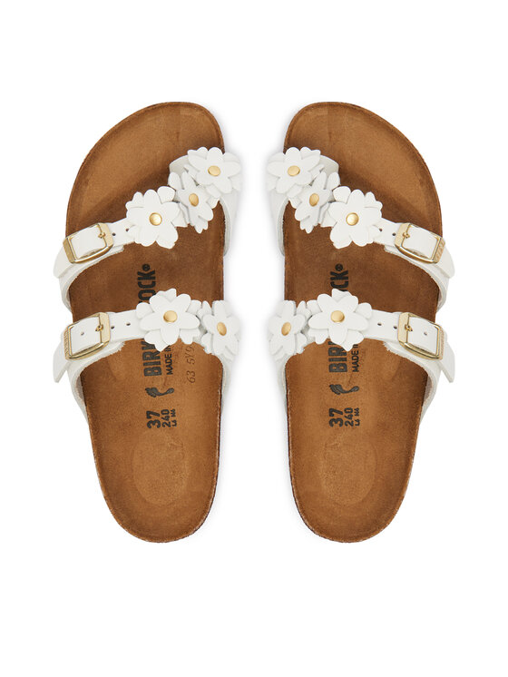 Birkenstock Σαγιονάρες Birkenstock Mayari Flowe Embellishment 1032060 Λευκό
