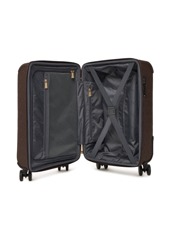 Guess Valigia da cabina Guess Lenwood Travel TWDP21 02983 Marrone scuro