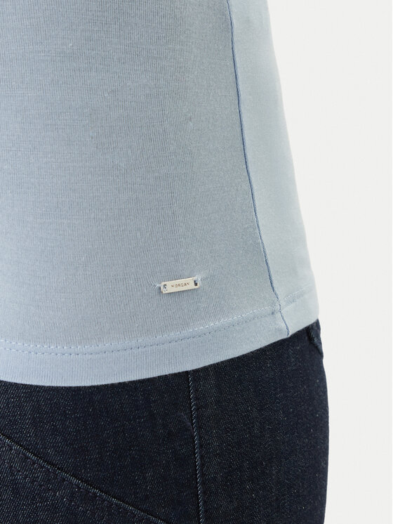 Morgan Morgan Top 192-BARBA.N Celeste Slim Fit