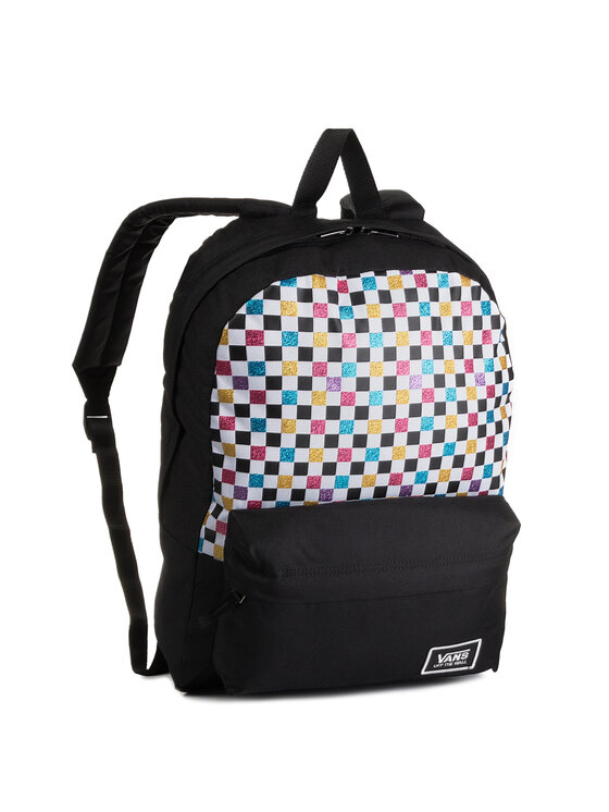 Vans Kuprinės Vans Glitter Check R VN0A48HGUX91 Juoda