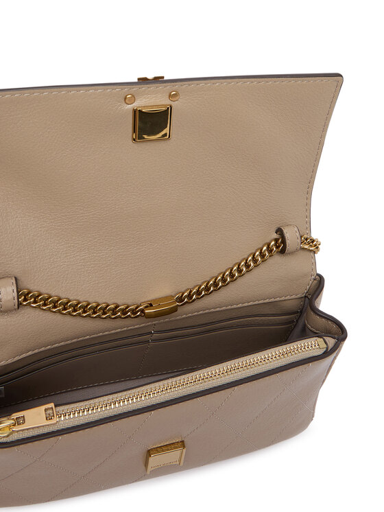 Tory Burch Сумка Tory Burch Quilted Chain Wallet 186041 Кремовий