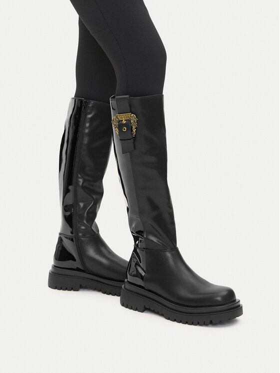 Versace Jeans Couture Чоботи Versace Jeans Couture 79VA3S65 Чорний