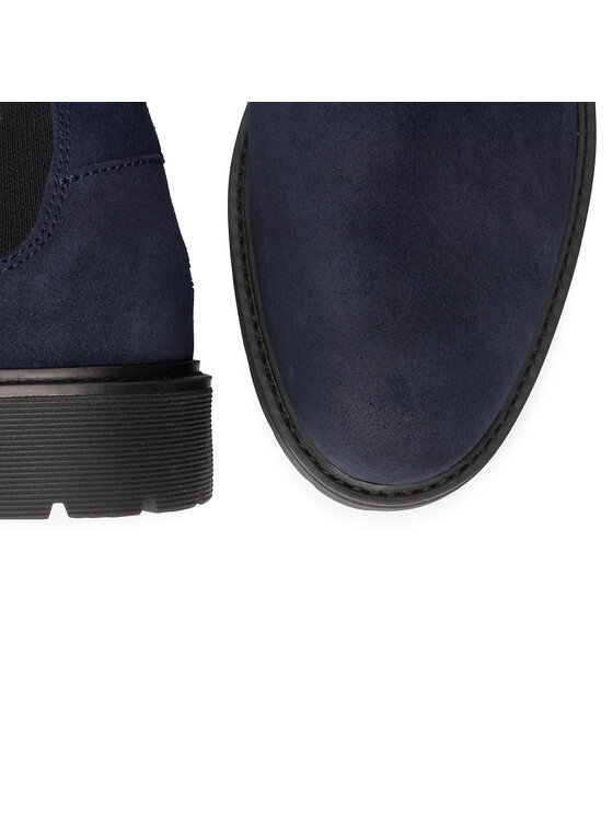 Tommy Hilfiger Ilgaauliai Tommy Hilfiger Suede Cleated Chelsea Boot FM0FM02532 Tamsiai mėlyna