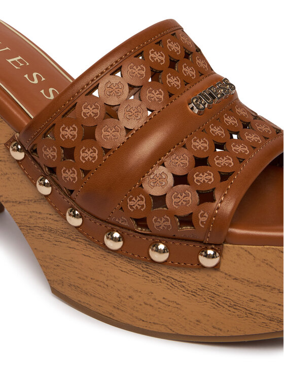 Guess Шльопанці Guess FLJ2LL LEA04 Коричневий