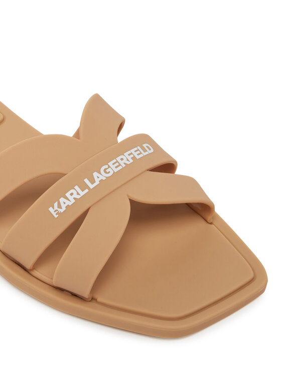 KARL LAGERFELD Шльопанці KARL LAGERFELD Jelly IV KL80025 Бежевий