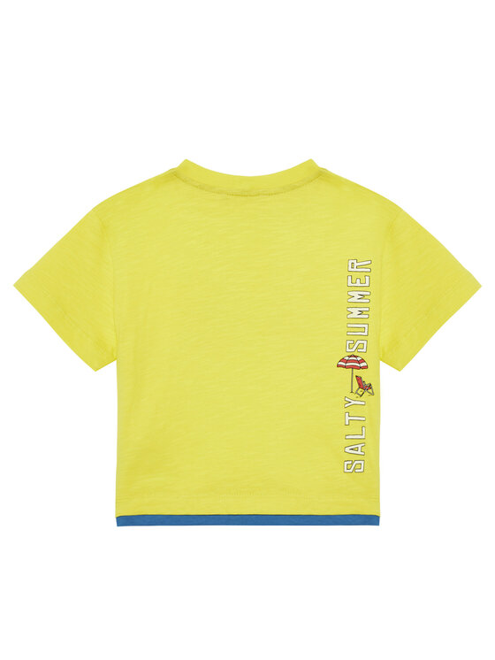 United Colors Of Benetton United Colors Of Benetton T-shirt 3SLUG10JF Žuta Regular Fit