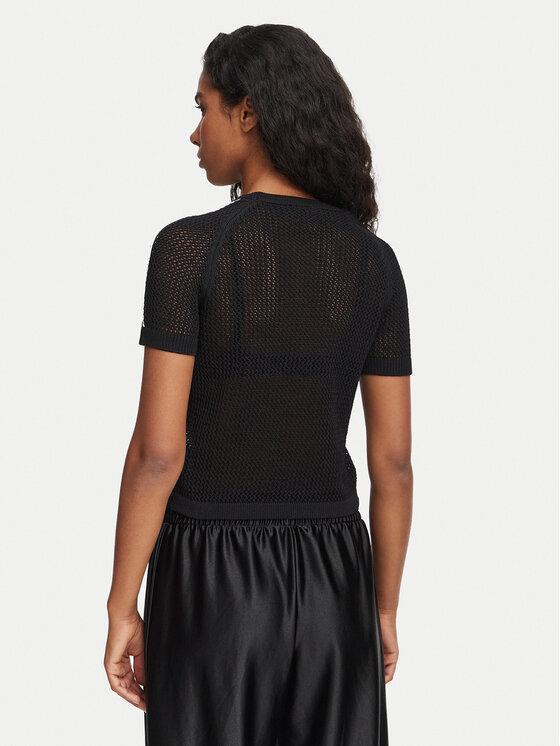 adidas adidas T-shirt Knitted Crochet Tee KC6481 Nero Regular Fit