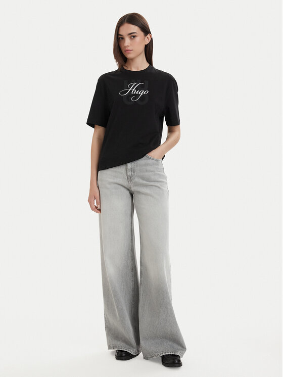 HUGO HUGO Camiseta Dashire_5 50566678 Negro Relaxed Fit