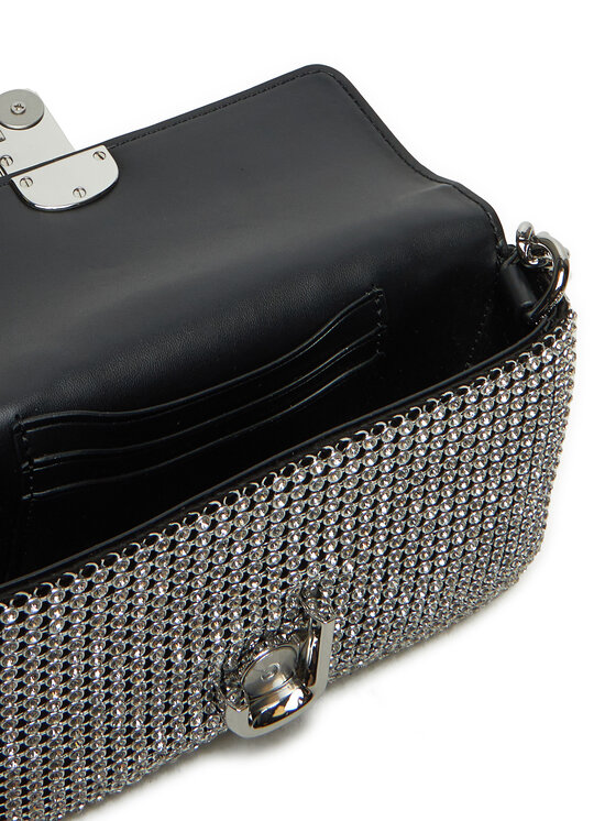 Marc Jacobs Kabelka Marc Jacobs The Rhinestone J Marc Mini Shoulder Bag H912M06RE22 Strieborná